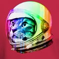 thumbnail image 3 of CafePress - Astronaut Space Cat (Digital Rainbow Dark T Shirt - Men's Classic Graphic Cotton T-Shirt, 3 of 4