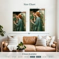thumbnail image 3 of Elephant Stock The Soul Of The Rose Wall Art - Vertical Canvas Wall Art - Living Room Wall Decor - People Canvas - Orange And Beige Decor By John William Waterhouse - 30" x 45", 3 of 4