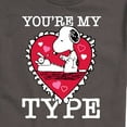 thumbnail image 3 of Peanuts - You're My Type - Men's Short Sleeve Graphic T-Shirt, 3 of 6