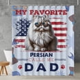 thumbnail image 2 of My Favorite Persian Calls Me Dad. Happy Father's Day Shower Curtain Cat Lover Kitten Owner Gifts Waterproof Bathroom Bathtub Curtain - 00005, 2 of 5