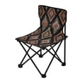 thumbnail image 2 of 600D Oxford Camping Chair Portable Foldable Chair Supports 220 lbs for Picnic, Fishing, Backpacking Earthy Tones Rhombus Shape, 2 of 8