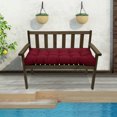 thumbnail image 5 of 51 inch Waterproof Indoor/Outdoor Garden Bench Seat Cushions, Patio Bench Soft Rocking Chairs Pad for Garden Furniture Porch Wicker Loveseat Settee, Burgundy, 5 of 13
