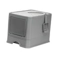 thumbnail image 4 of TISHITA Enclosed Cat Toilet Kitty Litter Pan Kitty Litter Tray Hooded Cat Litter Box, 4 of 8