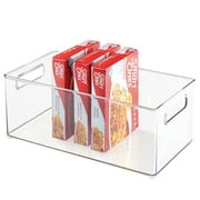 iDesign Plastic Fridge & Freezer Bins Organizer, 14.5" x 8" x 6", Clear