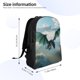 thumbnail image 4 of Disketp Cloud Sky Green Dragon Mochila Unisex de Apertura Lateral Completa, Mochila para Laptop para Escuela, Trabajo y Viajes, 4 of 8