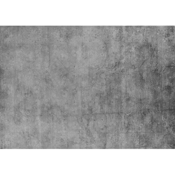 Ahgly Company Indoor Rectangle Oriental Gray Industrial Area Rugs, 5' x 8'