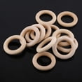 thumbnail image 3 of LAFGUR Wooden Ring,20Pcs Natural Unfinished Wood Rings Wooden Round DIY Craft Jewelry Making Accessory New, Ring Wood, 3 of 8