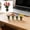 D04# A, variant on Miniature Glass Flower Small Mini Glass Birth Month Flower with Stems in Vase Crystal Wildflower Bouquet for Women Mom Wedding Mother's Day Office Home Table Centerpiece,D
