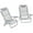 Light Grey, variant on Outsunn Set of 2 Fishing Chairs, Camping Chairs for Outdoor, Dark Blue