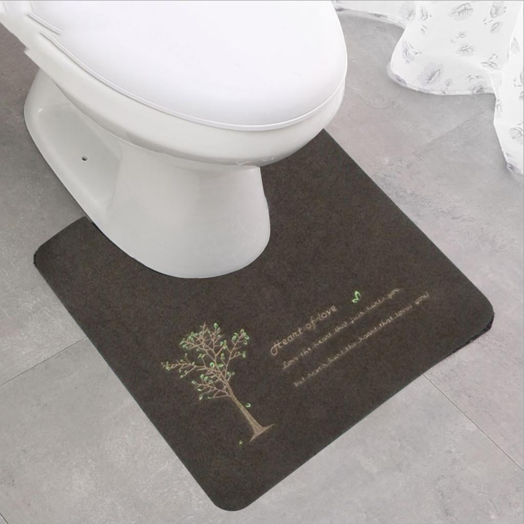 NEW Premium Chenille Bath Mat Set Includes 50X50cm Absorbent Toilet Pedestal Ca 