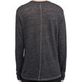 thumbnail image 2 of Rag & Bone Owen Mens Heather Long Sleeve Linen Crewneck T-Shirt (2XLarge, Black), 2 of 2