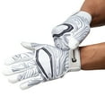Cutters Game Day Receiver Glove White Youth L/XL