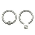 thumbnail image 5 of 2pc 16g 8mm Captive Bead Hoop Lip Nose, 5 of 5