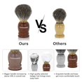thumbnail image 3 of Kit de brochas de afeitar Tonhawness 4 en 1 con cepillo de pelo Badger, 3 of 8
