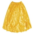 thumbnail image 4 of UJNDER Belly Dance Skirt Flowy Performance Skirt With Elastic Waistband Stage Show Practice Casual Yellow One Size, 4 of 4