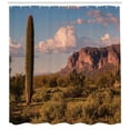 thumbnail image 3 of Ambesonne Landscape Shower Curtain, Mountain State Park, 69"Wx84"L, Brown Blue Green, 3 of 3