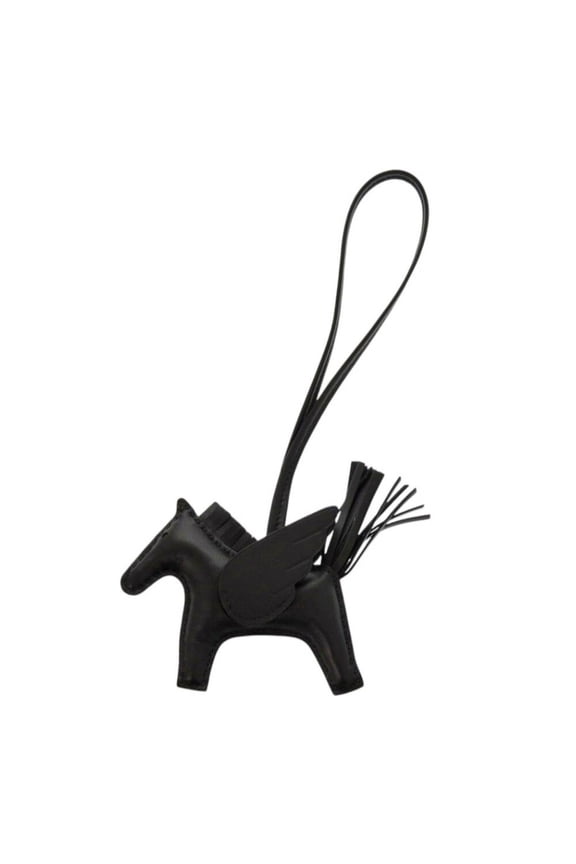 Pre-Owned Unused Hermes Rodeo PM Annu Milo So Black Bag Charm W Stamp (Made in 2024)...
