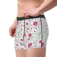 thumbnail image 3 of Kdxio Men's Boxer Briefs with Lilies Flowers Print - Comfortable and Breathable Underwear for Everyday Wear, 3 of 7