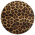 thumbnail image 3 of Leopard Print Pattern Washable Round Rug -Circle Area Rugs for Nursery Bedroom, Vintage Non Slip Non Shedding Low Pile Carpet for Living Room Coffee Table Entryway, 3 of 6