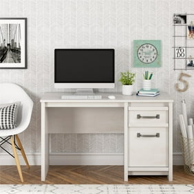Inval Bradford Contemporary Smoke Oak Computer Writing Desk