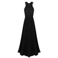 thumbnail image 2 of renvena Girls Kids Halter Neck Floral Lace Top Flower Dress Wedding Bridesmaid Party Ball Gowns, 2 of 7