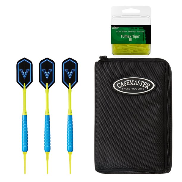 Viper V Glo Soft Tip Darts and Casemaster Select Dart Case Walmart