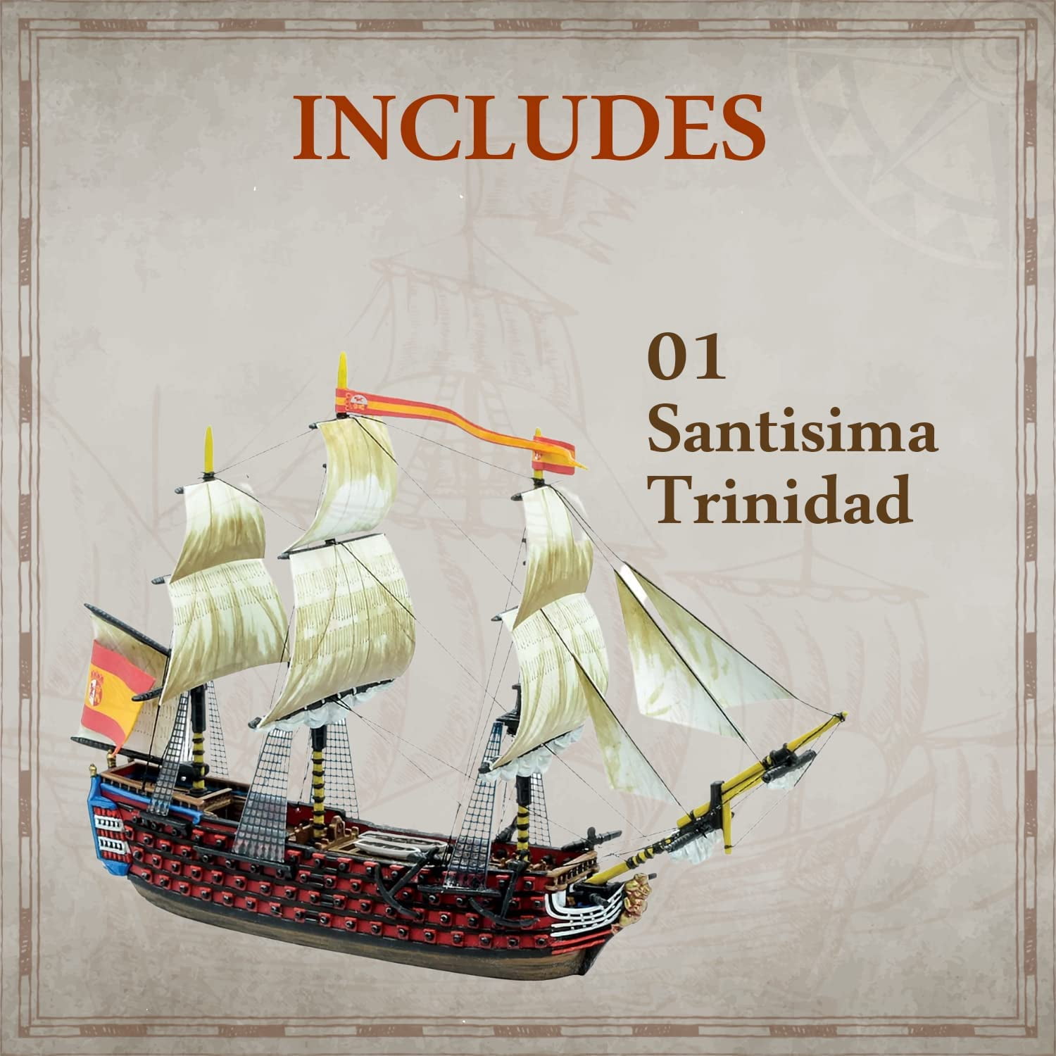 Wargames Delivered - Warlord Games - Black Seas The Age of Sail Santisima Trinidad Miniatures