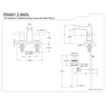 thumbnail image 4 of Kingston Brass FB4641NDL 4 in. Centerset Bathroom Faucet, Polished Chrome, 4 of 4