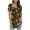 Yellow, variant on IROINNID Women Summer Printed Casual Round Neck Tunic Short Sleeve Loose T-Shirt Blouse Tops Spring