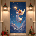 thumbnail image 2 of Decorative Design Christmas Angel Theme Religious Night Sky Banner for Church Events Holiday Decor Home Decoration, 2 of 9
