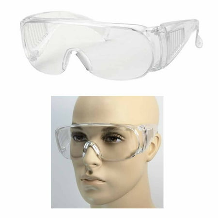 1 Pc Large Fit Over RX Glasses Drive Safety Cover All Lens UV Protection Clear