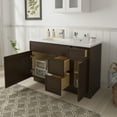 thumbnail image 6 of 48" Freestanding Bathroom Vanity Cabinet without Top in Brown, 6 of 6