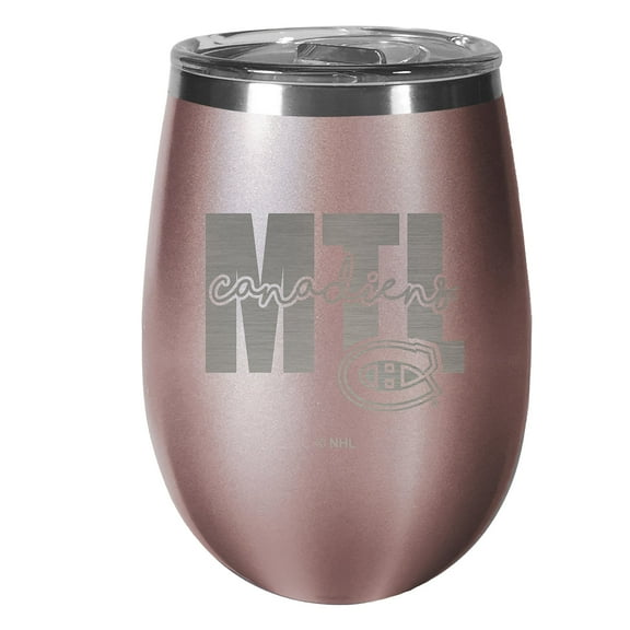 Montreal Canadiens 10oz. Rose Gold Wine Tumbler