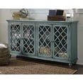 thumbnail image 2 of Ashley Furniture Mirimyn Engineered Wood Accent Cabinet in Antique Teal, 2 of 11
