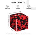 thumbnail image 4 of Saiise Playing Cards Pattern Square Leather Tissue Box Cover for Home Office Car Table, PVC Waterproof Durable Stylish Design, 4 of 7