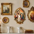 thumbnail image 4 of LuxenHome Holy Family Wall Plaque, Oval Religious Decor Featuring Joseph, Mary & Baby Jesus for Prayer Room & Faithful Home, 4 of 12