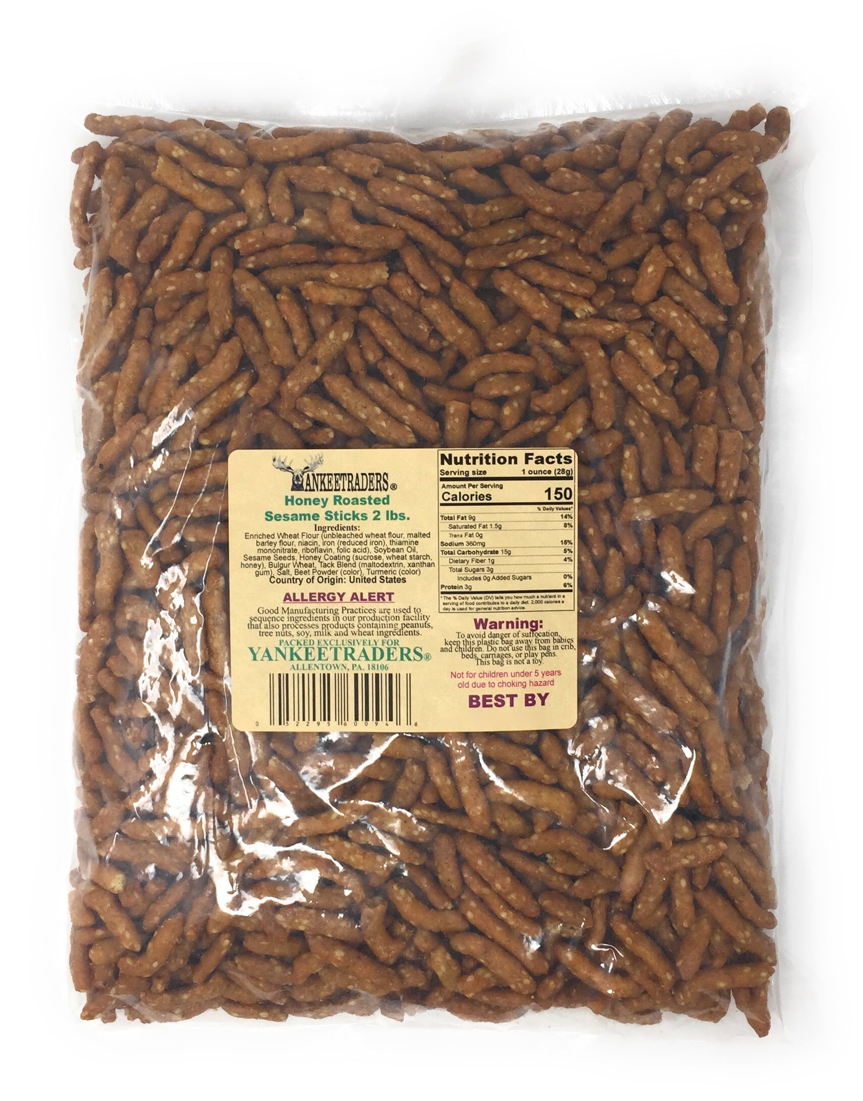 YANKEETRADERS Brand, Honey Roasted Sesame Snack Sticks, 32 Oz. Bag