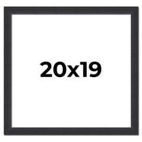 20x19 Frame Black Real Wood Picture Frame Width 1.25 Inches | Interior Frame Depth 0.5 Inches |