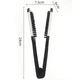 thumbnail image 2 of Cepillo alisador, Cerámica con cerdas de nailon para cabello grueso y áspero: utilícelo para alisar y estilizar el cabello Jormftte CPB-US-HPP159-1, 2 of 5