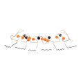 thumbnail image 5 of Way To Celebrate Wooden Ghost Garland, 5 of 5
