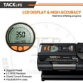 TACKLIFE M1 Tire Inflator, DC 12V Mini Digital Air Compressor Pump