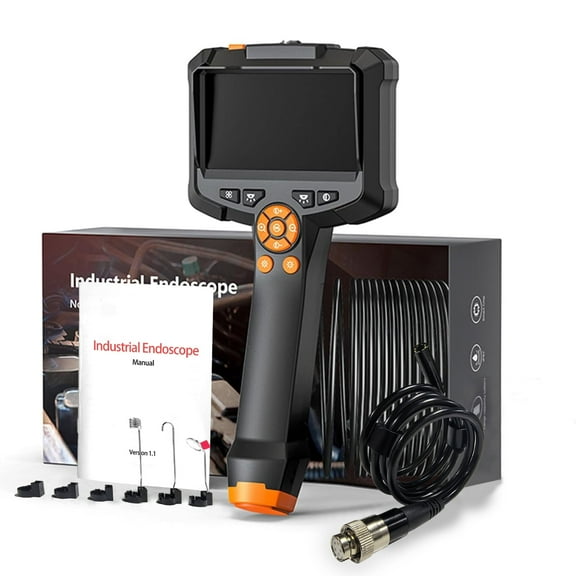 Industrial Endoscope Inspection Camera Waterproof Borescope Scope Camera with 4.3inch Screen USB C Rechargeable