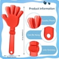 thumbnail image 2 of Baquetones de mano ZCYSRLQIN, color rojo coral, 7.5 pulgadas, 100 unidades, 2 of 7