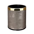 thumbnail image 2 of Pu Garbage Can Without Lid Paper Basket (beige Gold Circle), 2 of 5