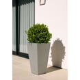 thumbnail image 3 of Veradek Pure Series Midland 24" Plastic Planter - Gray, 3 of 4