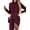 Cerise, variant on Womens Heathered Mock Neck Long Sleeve Mini Dress for Everyday Wear with Soft Silhouette 100% Polyester Fabric