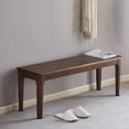 thumbnail image 2 of BALANBO Bed End Bench, Living Room Entrance Bench, Bedroom Seat Dining Table Chair, Bedroom, Living Room, Kitchen Wooden Bench (Brown)…, 2 of 7