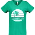 thumbnail image 3 of Inktastic Sanibel Island Florida Vacation Women's V-Neck T-Shirt, 3 of 5
