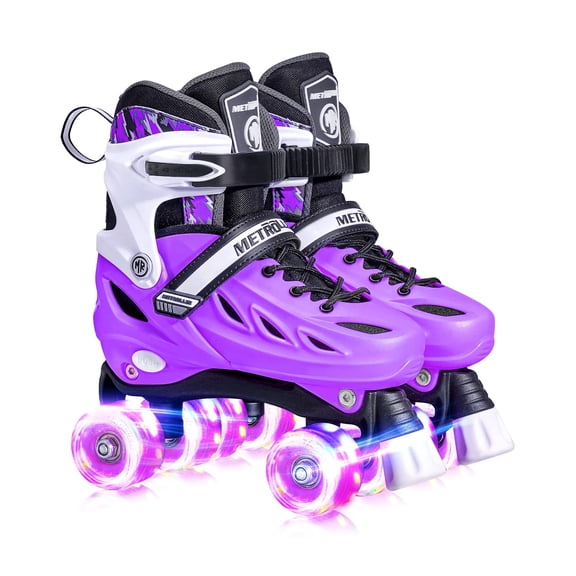 Patines METROLLER para niñas de 5 a 8, 8 a 12 años, niños y adolescentes, color morado