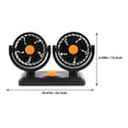 thumbnail image 2 of RUNROTOO Car Fan Dual Head Cooling Fan For Dashboard For And Trucks Stylish Design For Enhanced Airflow And Comfort, 2 of 8